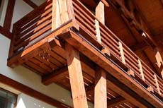 деревянные конструкции балкона
